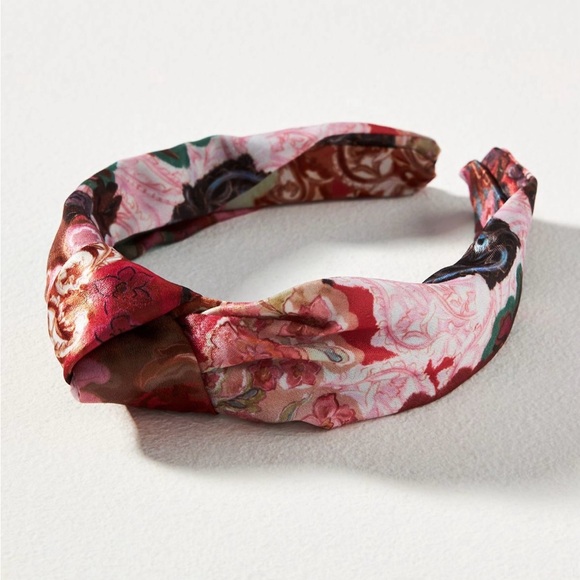 Anthropologie Accessories - Anthropologie Headband in a Red, Pink & Green Floral Print by Kachel. Brand New!